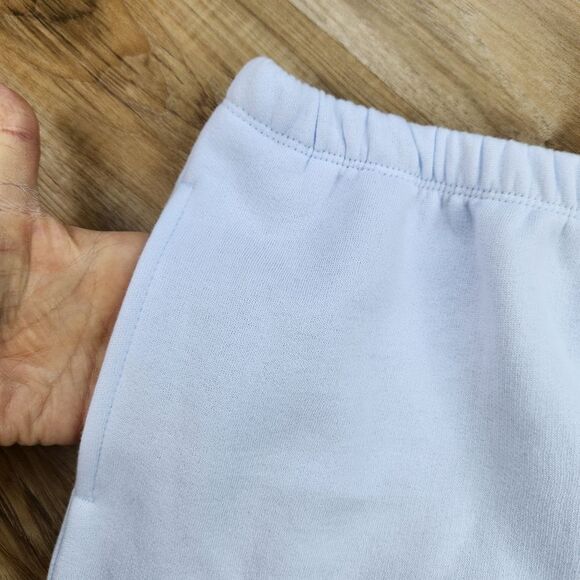 🩵NWT Light Blue High Rise Fleece Shorts Medium - Picture 5 of 9